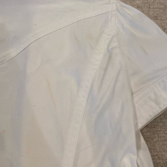 Size 4 White Denim Michael Kors Jacket - Picture 7 of 8